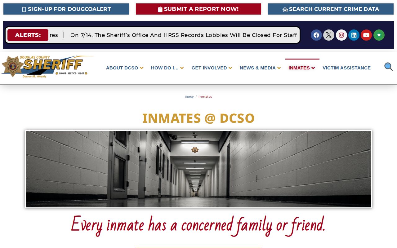 Douglas County Sheriff's Office inmates page