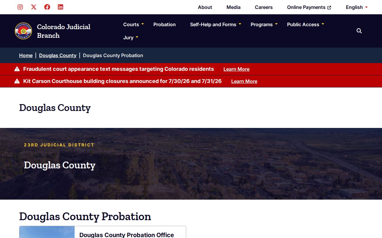 Douglas County parole and probation office lookup